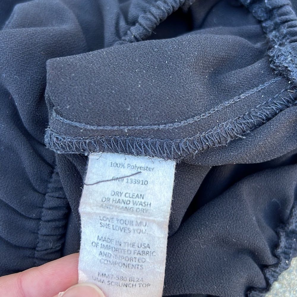 Show Me Your Mumu Lima Scrunch Top Black Size M - Picture 5 of 6